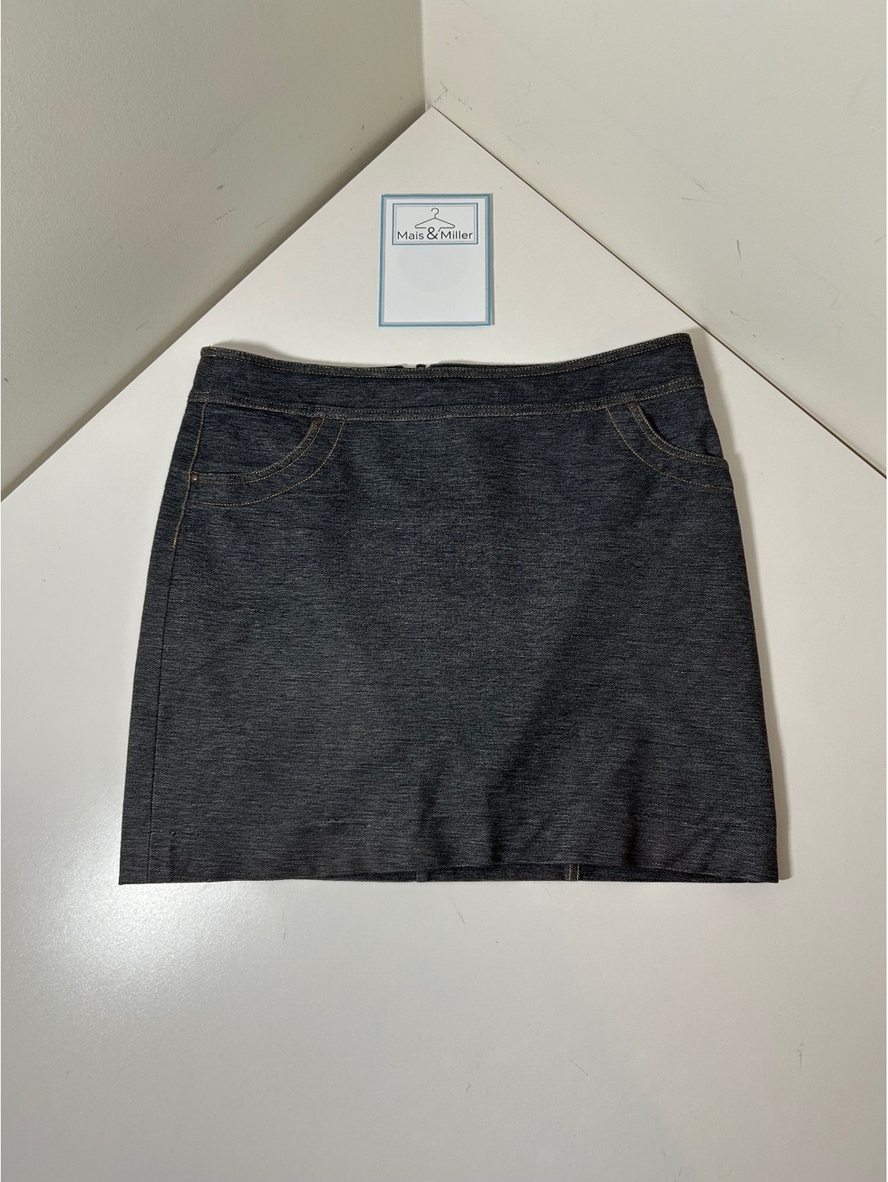Denim look skirt